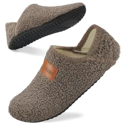 House Slippers for Women Men Indoor Barefoot Slippers Socks Furry Slip on House Shoes Cozy Comfy Slippers for Home Bedroom Travel Yoga - Love Salve